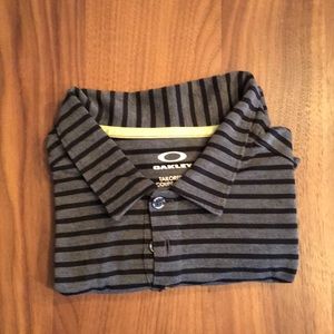 Oakley Striped Golf Polo